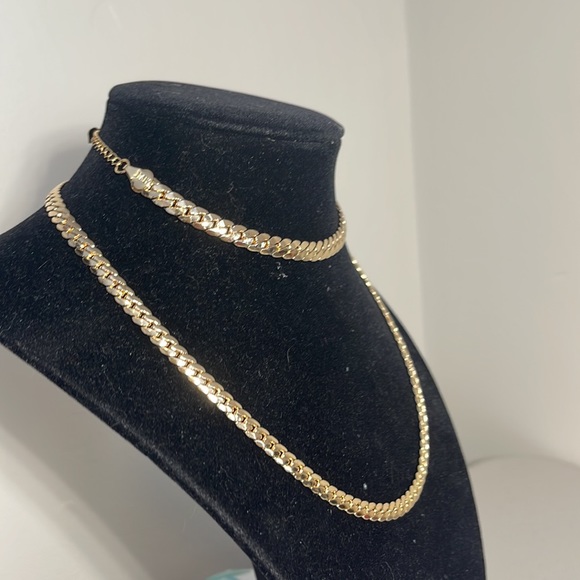 Brand new: Set:Elegant 14k laminated gold. Quality:750. - Picture 13 of 17